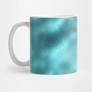 Marble Pattern Aesthetic Teal Blue Glas Mug